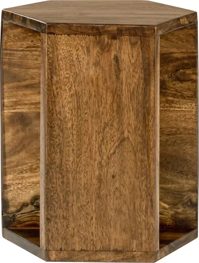 Womo-design Salontafel 30x30x35 cm natuurlijk massief mangohout - Foto 2