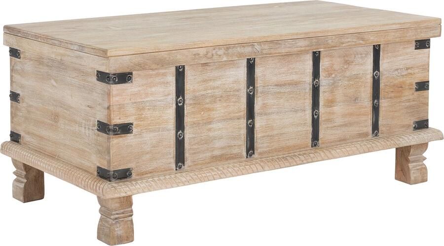 Womo-design Salontafel commode 100x44x50 cm naturel wit mangohout