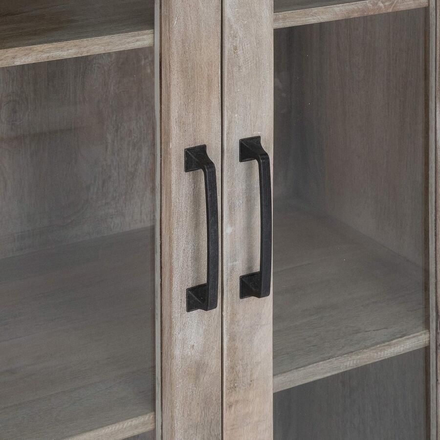 Womo-design Vitrinekast 71x110x37 cm Wit Natuurhout