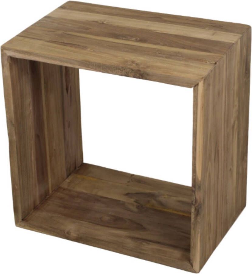 Wood Selection Bijzettafel Hout Bijzettafeltje Woonkamer Tafeltje Woonkamertafeltje Salontafel Woonkamertafel Bijzet tafel Sidetable 45x30x45 s