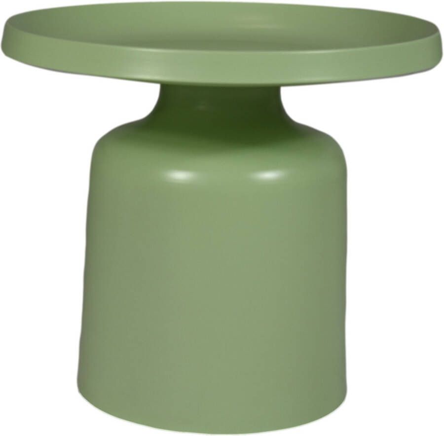 Wood Selections Bijzettafel Metaal Bijzettafeltje Woonkamer Tafeltje Woonkamertafeltje Salontafel Woonkamertafel Bedtafeltje Rond Bijzet tafel Sidetable 50x50x42 - Foto 3