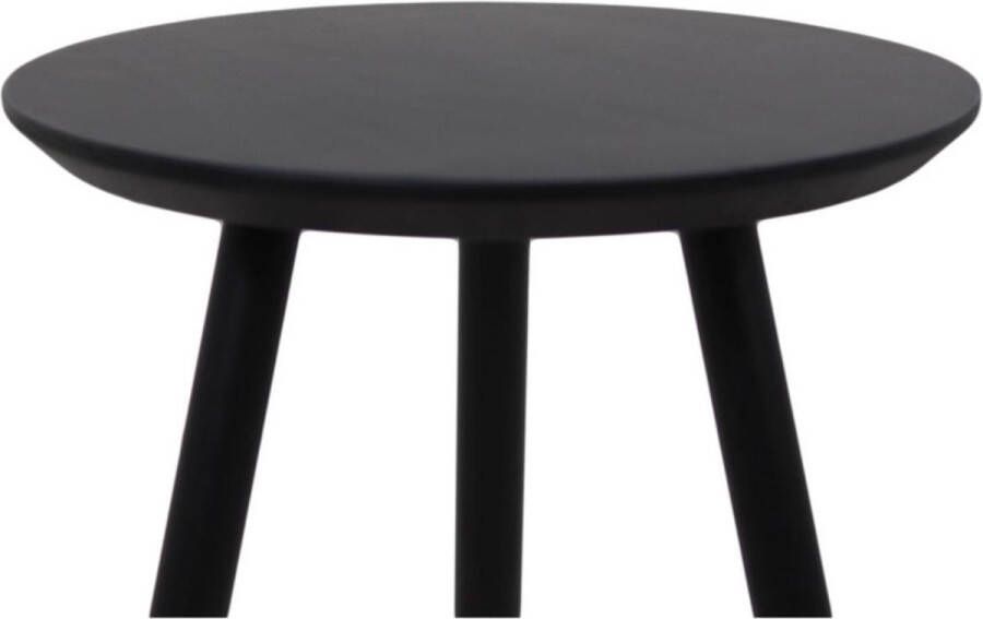 Wood Selections Bijzettafel Metaal met Hout Bijzettafeltje Woonkamer Tafeltje Woonkamertafeltje Salontafel Woonkamertafel Bedtafeltje Rond Bijzet tafel Sidetable ø40x50 - Foto 2