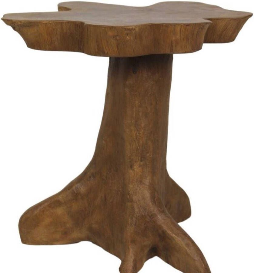 Wood Selections Bijzettafel van Hout Bijzettafeltje Woonkamer Tafeltje Woonkamertafeltje Salontafel Woonkamertafel Bijzet tafel Sidetable ø50-60x50