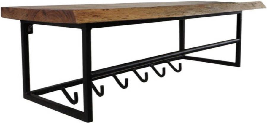 Wood Selections Kapstok Met Hoedenplank Wandkapstok Industrieel Muur Kapstok Landelijk Muurkapstok Kapstok Hangend Wand Kapstok Handdoekrek Kapstokken Hangkapstok 90x30x30