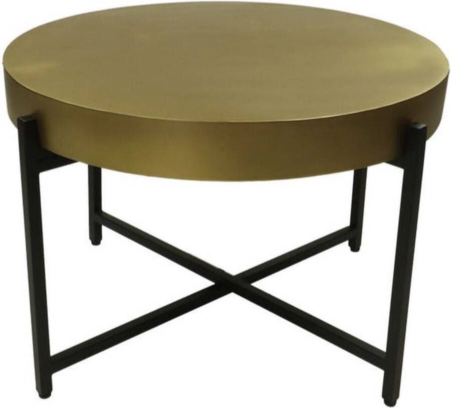 Wood Selections Bijzettafel Metaal Bijzettafeltje Woonkamer Tafeltje Woonkamertafeltje Salontafel Woonkamertafel Bijzet tafel Sidetable ø70x50