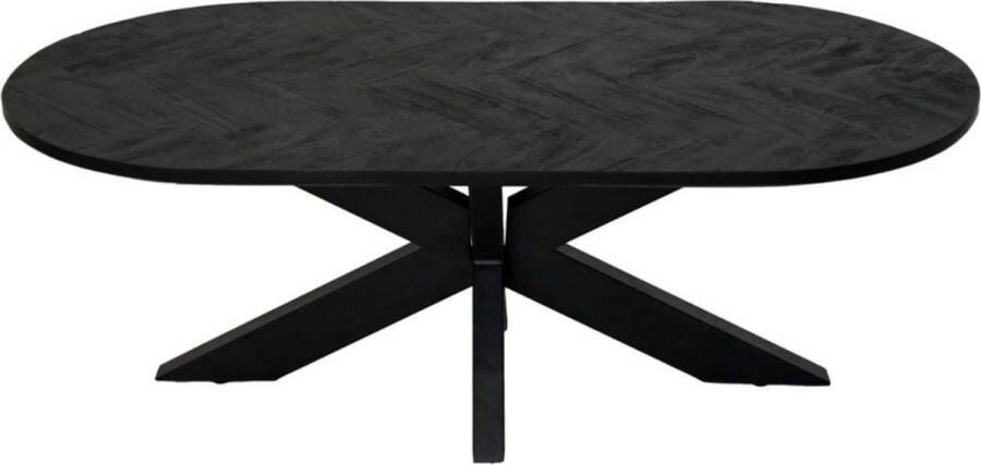 Wood Selections Bijzettafel Metaal met Hout Bijzettafeltje Woonkamer Tafeltje Woonkamertafeltje Salontafel Woonkamertafel Bijzet tafel Sidetable 120x60x44