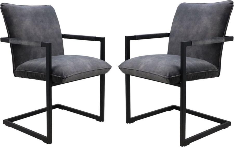 Wood Selections Eetkamerstoelen Set van 2 Keukenstoelen Modern Eetstoel Eetkamerstoel Fauteuilles Zitstoel Woonkamer Keuken 68x56x89 cm