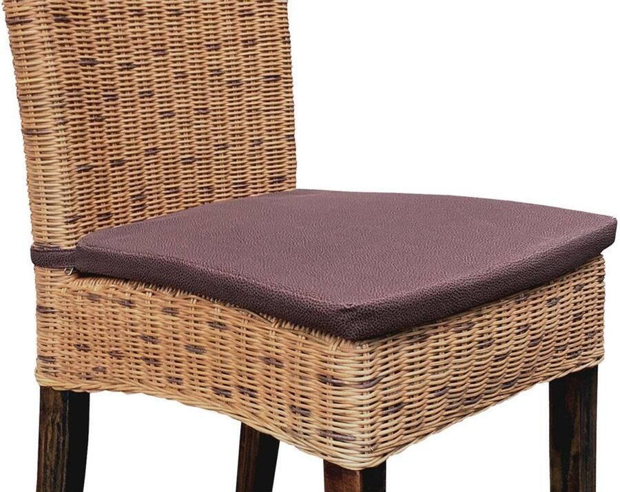 Wood Selections Eva zitkussen prairie brown microvezel 43x42 cm sierkussens kussens woonkamer decoratie kussens dutch decor kussen luxe sierkussens kussen voor tuinbank kussen voor bank