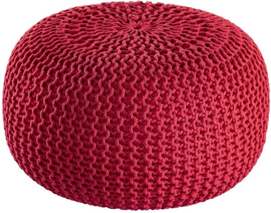 Wood Selections Evelyn Pouf PREMIUM gerecycled kunststof ø45cm poef hocker Kruk hockers en poefen fluwelen poef