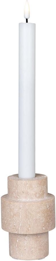 Wood Selections Mia Candle Holder travertijn natuurlijk ø7x10 cm Vitrinekast met glas vitrinekast industrieel vitrinekasten woonkamer