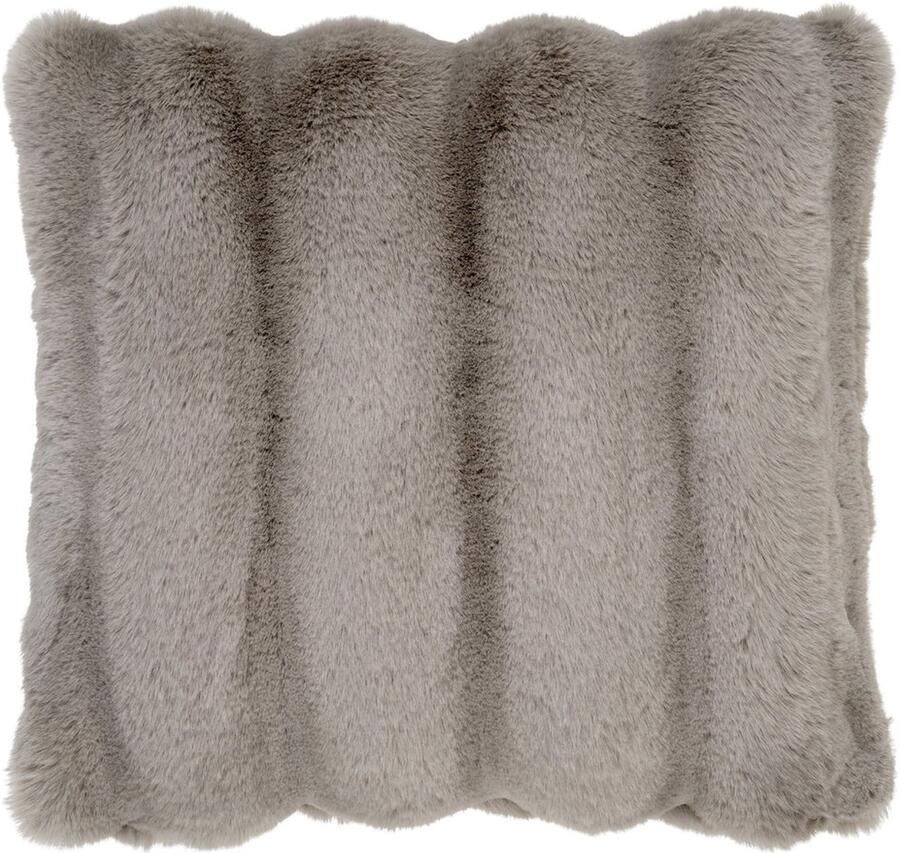 Wood Selections Noah kussen imitatiebont beige 45x45 cm sierkussens kussens woonkamer decoratie kussens dutch decor kussen luxe sierkussens kussen voor tuinbank kussen voor bank