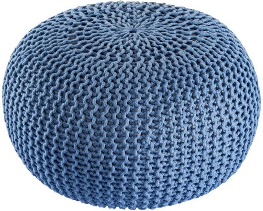 Wood Selections Richard Pouf PREMIUM gerecycled kunststof ø45cm poef hocker Kruk hockers en poefen fluwelen poef