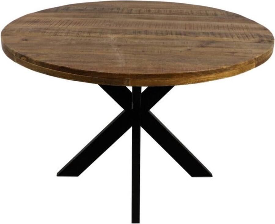 Wood Selections Ronde eettafel Melbourne ø150x76 cm mangohout ijzer