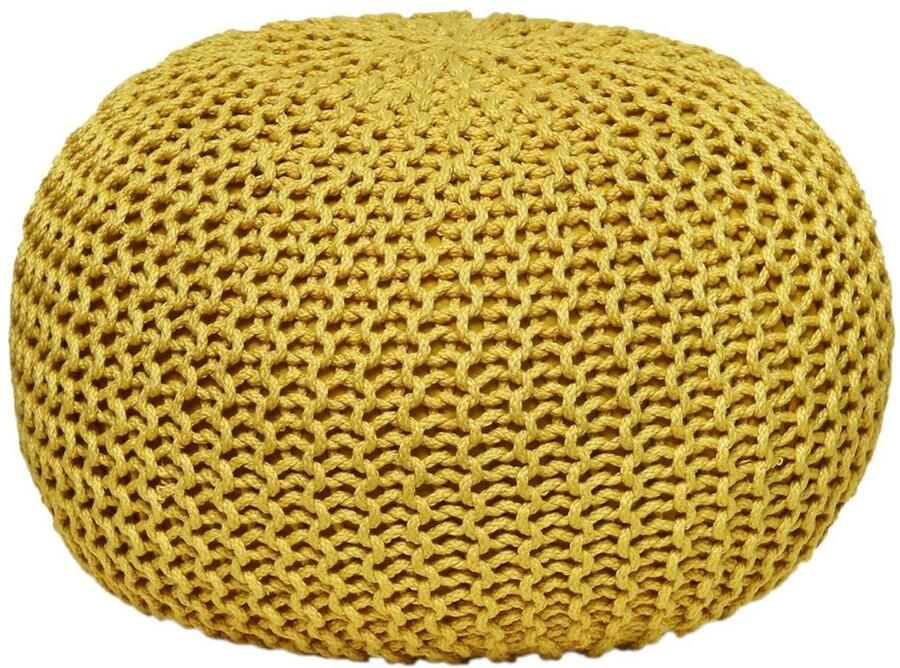 Wood Selections Sophie Sitzpouf PREMIUM gerecycled kunststof Ø 55cm poef hocker Kruk hockers en poefen fluwelen poef