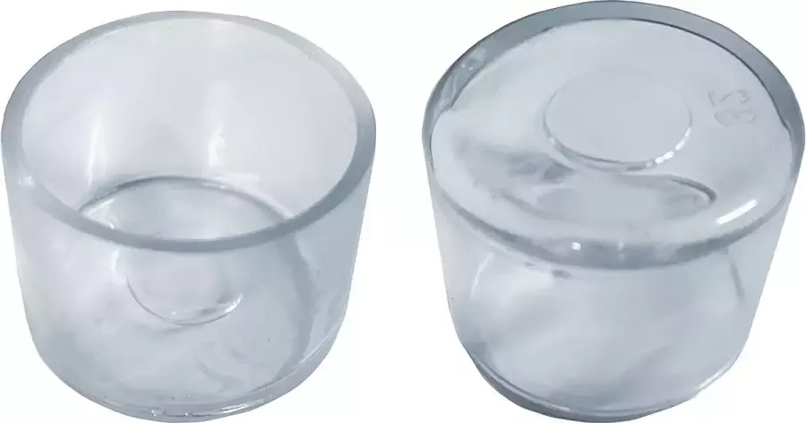 Wood Tools & Deco Set van 32 flexibele stoelpootdoppen (omdop rond 25 mm transparant) [O-RO-25-T] [WD1596895138]