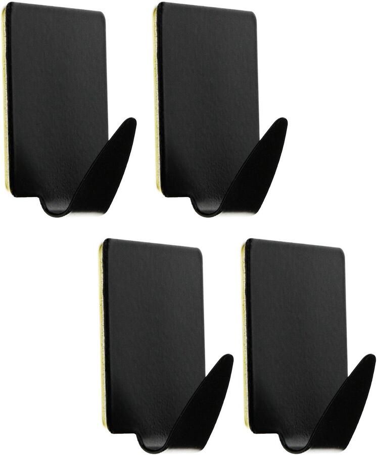 Wood Tools & Deco Set van 4 eenvoudige handdoekhaken voor keuken en badkamer