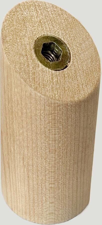 Wood Tools & Deco Set van 6 houten kledinghaken (kapstok) berkenhout