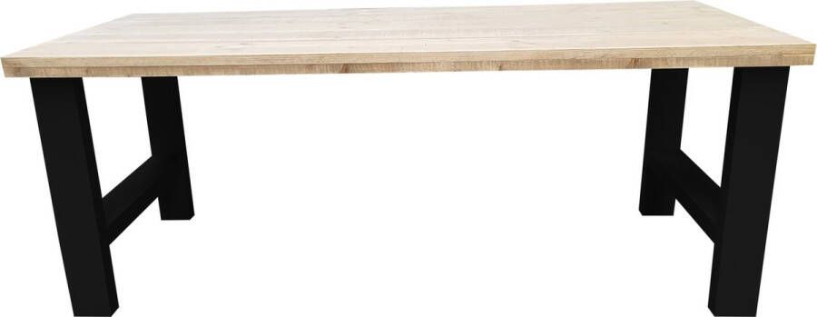 Wood4you Eettafel Seattle Industrial wood hout 180 90 cm