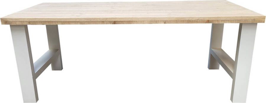 Wood4you Eettafel Seattle Industrial wood hout 220 90 cm