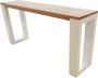 Wood4you Side table New Orleans enkel Roasted wood 200Lx78HX38D cm wit - Thumbnail 3