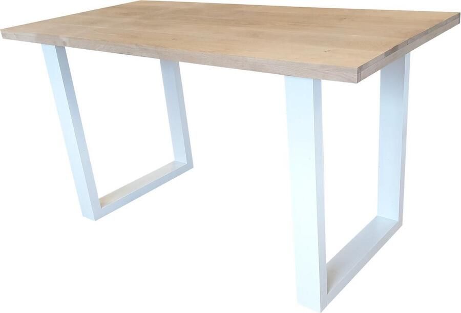 Wood4you Bartafel New England Eikenhout 160Lx110Hx90D cm wit