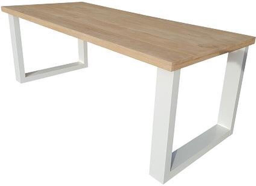 Wood4you Eettafel New Orleans Steigerhout 150Lx78Hx90D cm wit