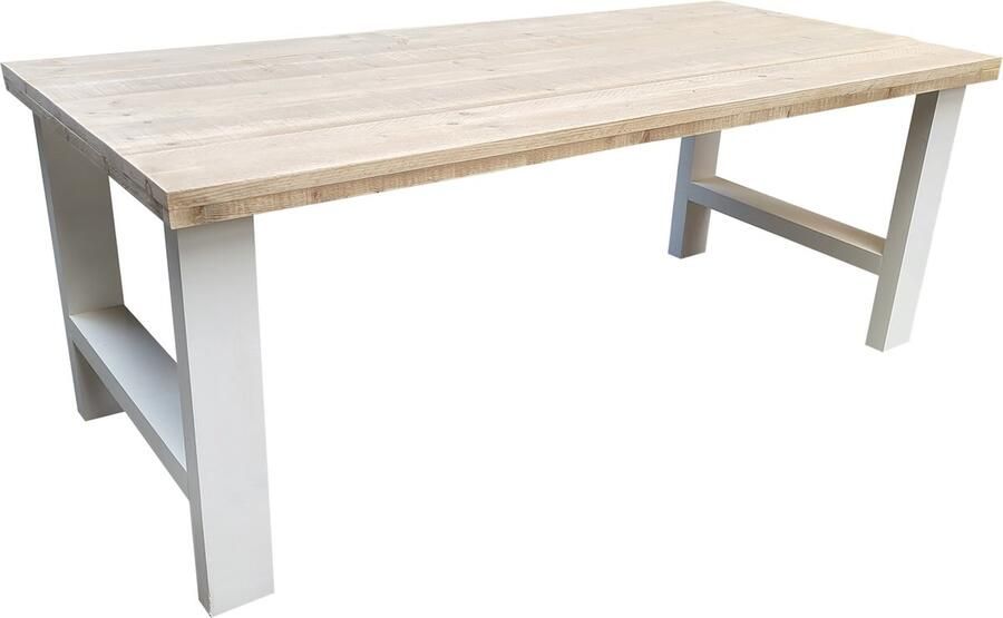 Wood4you Eettafel Seattle Industrial wood hout 200 90 cm