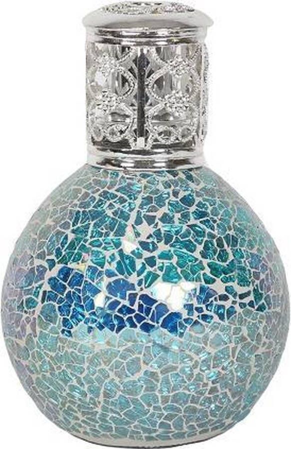 Woodbridge Aroma Large Fragrance Lamp Aqua Blue Mosaic geurlamp geurbrander