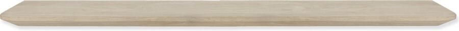 WOODBROTHERS Zwevende wandplank eiken met verjongde facet rand 140 x 20 cm Wandplank Wand plank Wandplank hout Wandplank zwevend Zwevende wandplank Wandplanken & -rekken Wandplank kinderkamer Boekenplank Boekenplanken Boekenplank kinderkamer