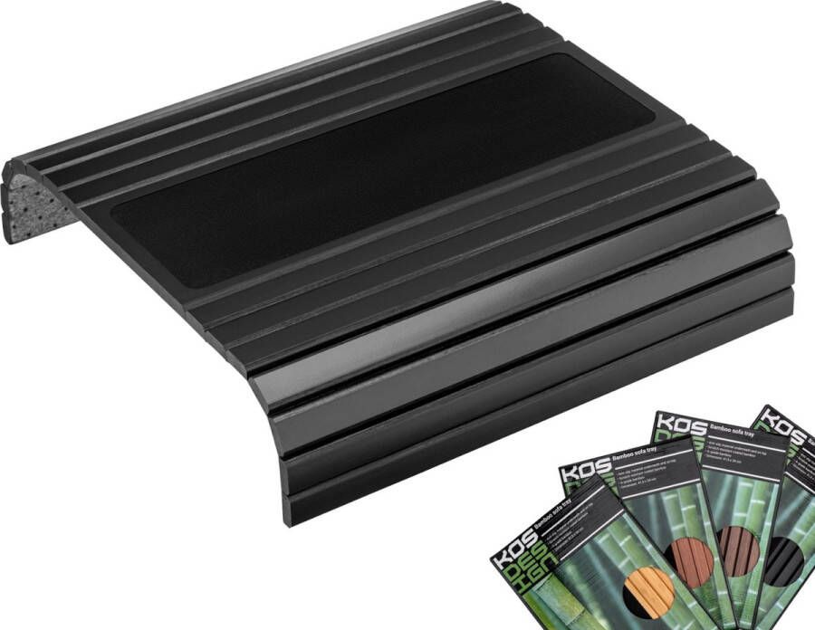 Kosdesign Kos Design Armleuning Organizer Banktafel Bank Organizer Bank Dienblad flexibel dienblad armleuning Bamboe Beschermende Coating Zwart Wit Anti Slip - Foto 2