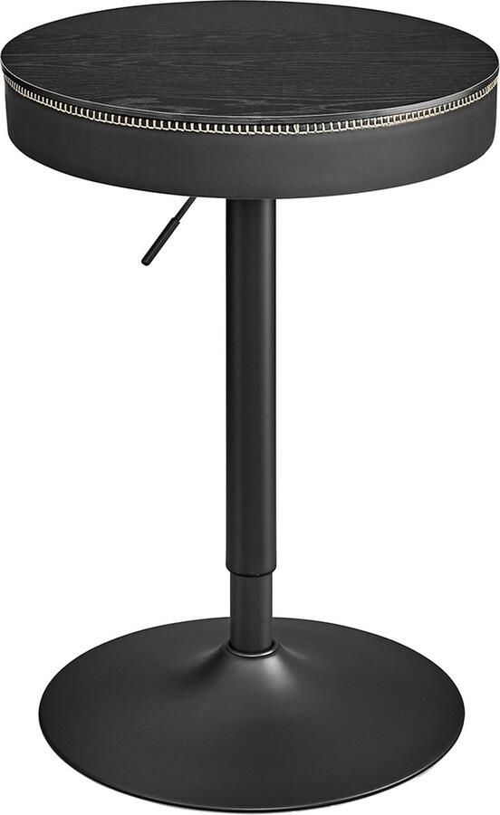 Woon Wereld Bartafel in hoogte verstelbaar ebbenhout zwart –inktzwart