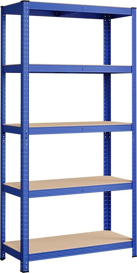 Woon Wereld Opbergplanken set van 2 180 x 90 x 40 cm blauw