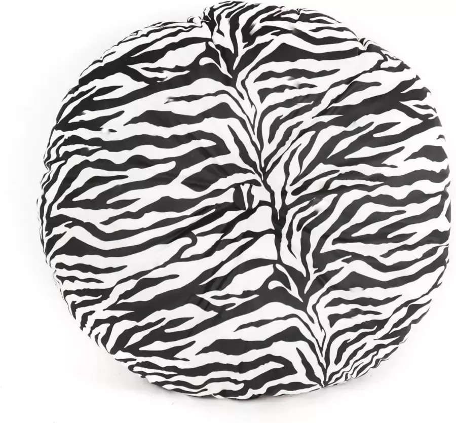Woon247 HouseVitamin Sierkussen Zebra Rond 55cm