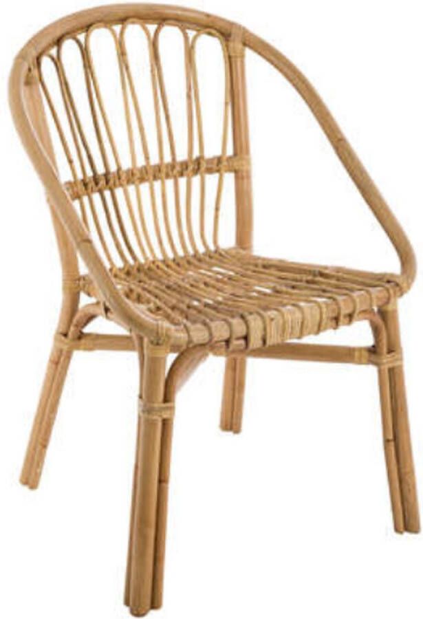 Wooners Rotan Stoel Eetkamerstoel Lounge stoel Zetel Naturel