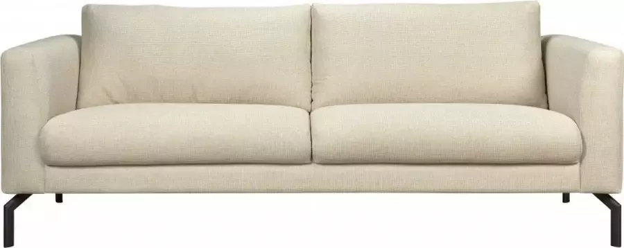 Woonexpress 3 Zitsbank Spengen Naturel Stof Beige 84x216x93cm (hxbxd) Geen Hoek