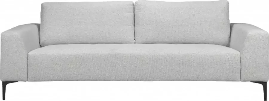 Woonexpress 3 Zitsbank Stegen Grijs Stof Ash Grey 83x220x91cm (hxbxd) Geen Hoek - Foto 1