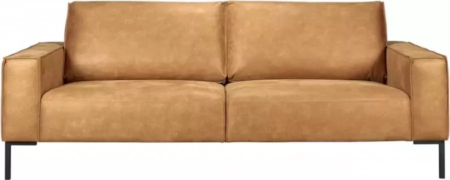 Woonexpress 3 Zitsbank Zandwijk Bruin Leer Caramel 86x220x91cm (hxbxd) Geen Hoek