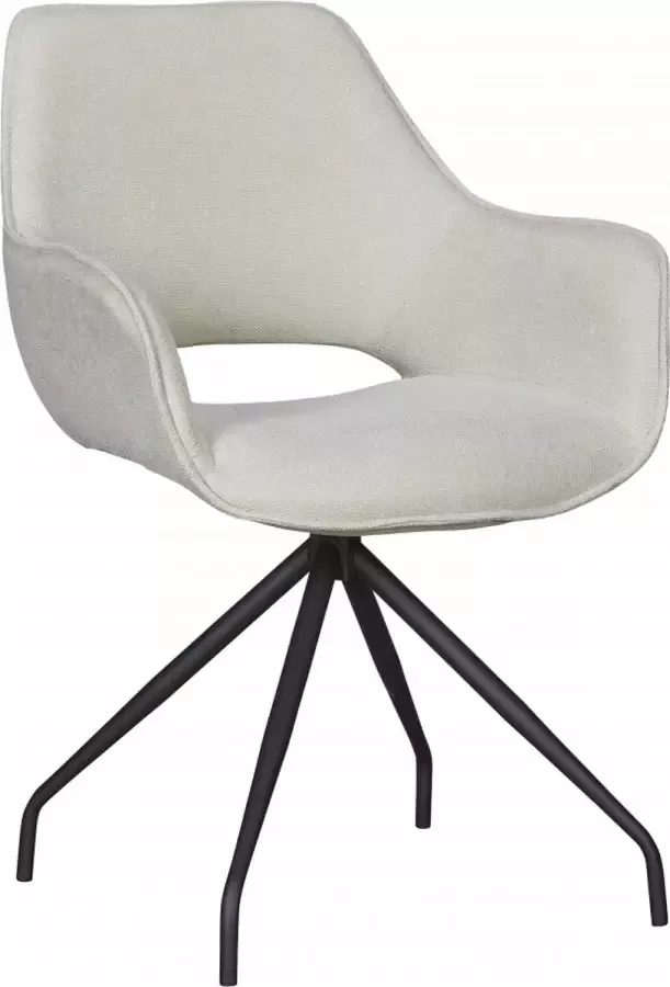 Woonexpress Eetkamerstoel Halfweg Textiel Naturel 60 x 84 x 62 cm (BxHxD)