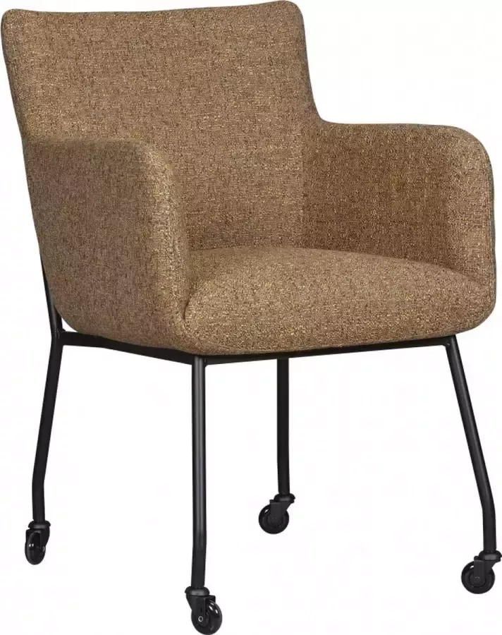 Woonexpress Eetkamerstoel Joppe Textiel Bruin 59 x 85 x 58 cm (BxHxD) - Foto 2