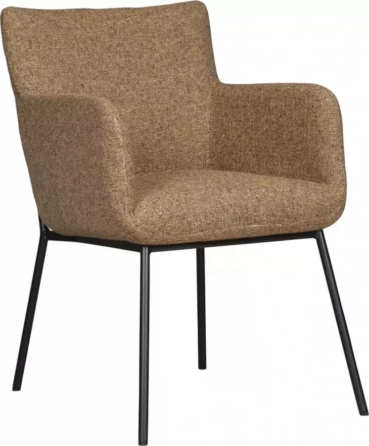 Woonexpress Eetkamerstoel Joppe Textiel Bruin 59 x 85 x 58 cm (BxHxD)