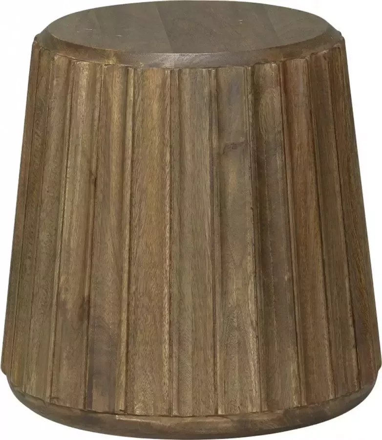 Woonexpress Bijzettafel Aalden Bruin Hout Vergrijsd Hout 35x28x35cm (hxbxd)