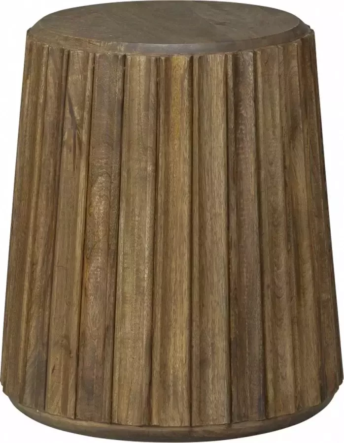 Woonexpress Bijzettafel Aalden Bruin Hout Vergrijsd Hout 46x40x40cm (hxbxd)
