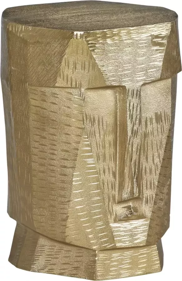 Woonexpress Bijzettafel Bommel Goud Metaal Champagne Goud 42x32x32cm (hxbxd) - Foto 1