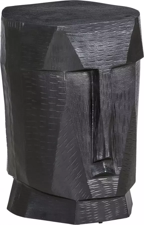 Woonexpress Bijzettafel Bommel Zwart Metaal Mat Zwart 42x32x32cm (hxbxd)