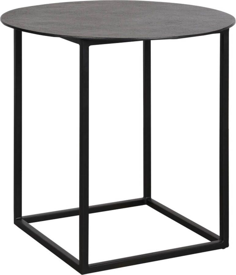 Woonexpress Bijzettafel Frame Metaal Zwart 50 x 50 x 50 cm (B x H x D) - Foto 2