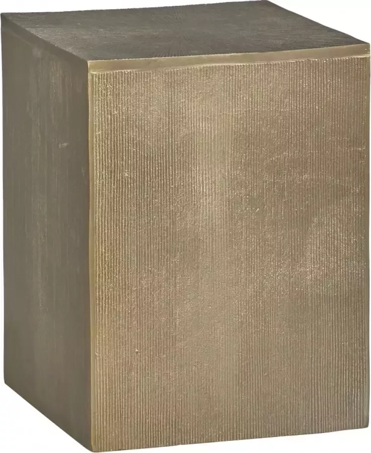 Woonexpress Bijzettafel Gouda Goud Metaal Antique Brass 41x30x30cm (hxbxd)