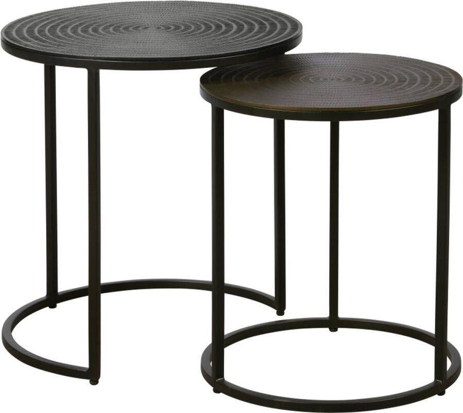 Woonexpress Bijzettafel (Set 2 Stuks) Dinther Metaal Zwart