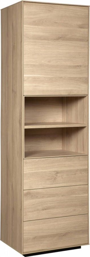 Woonexpress Boekenkast Haarlem MDF Naturel 60 x 200 x 45 cm (BxHxD)