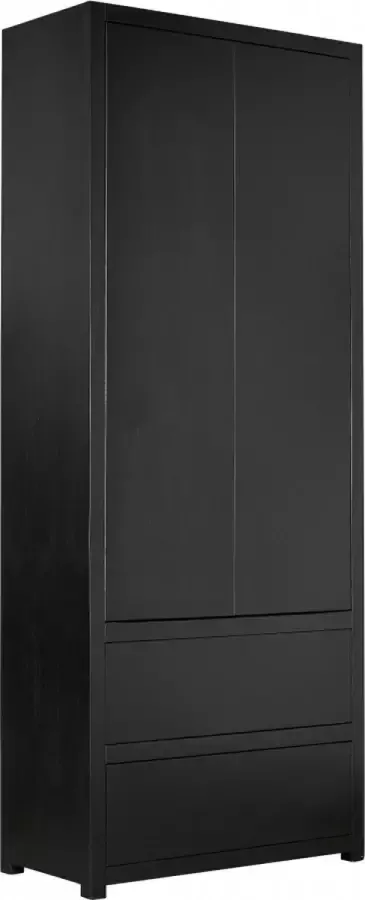 Woonexpress Boekenkast Osaka Hout Zwart 90 x 220 x 40 cm (BxHxD)