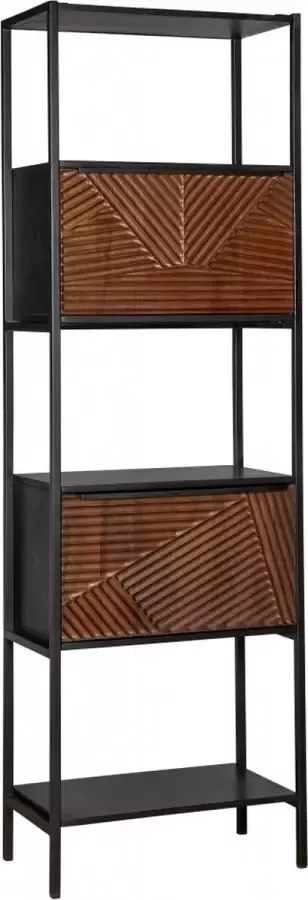 Woonexpress Boekenkast Oslo Hout Bruin 60 x 190 x 34 cm (BxHxD)